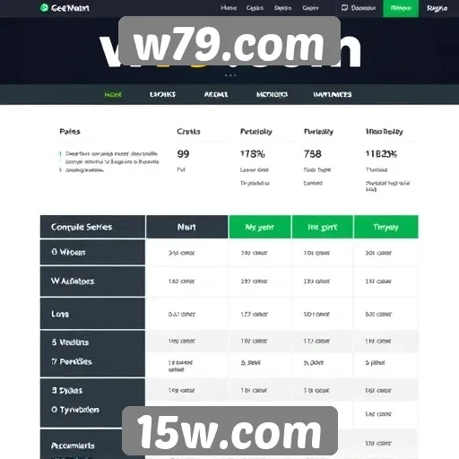 Comparativo entre w79.com e concorrentes